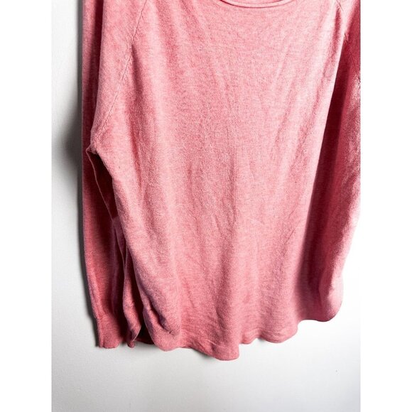 Dreamers Round Wide Neck Knit Sweater Pink M/L Womens - Picture 3 of 9